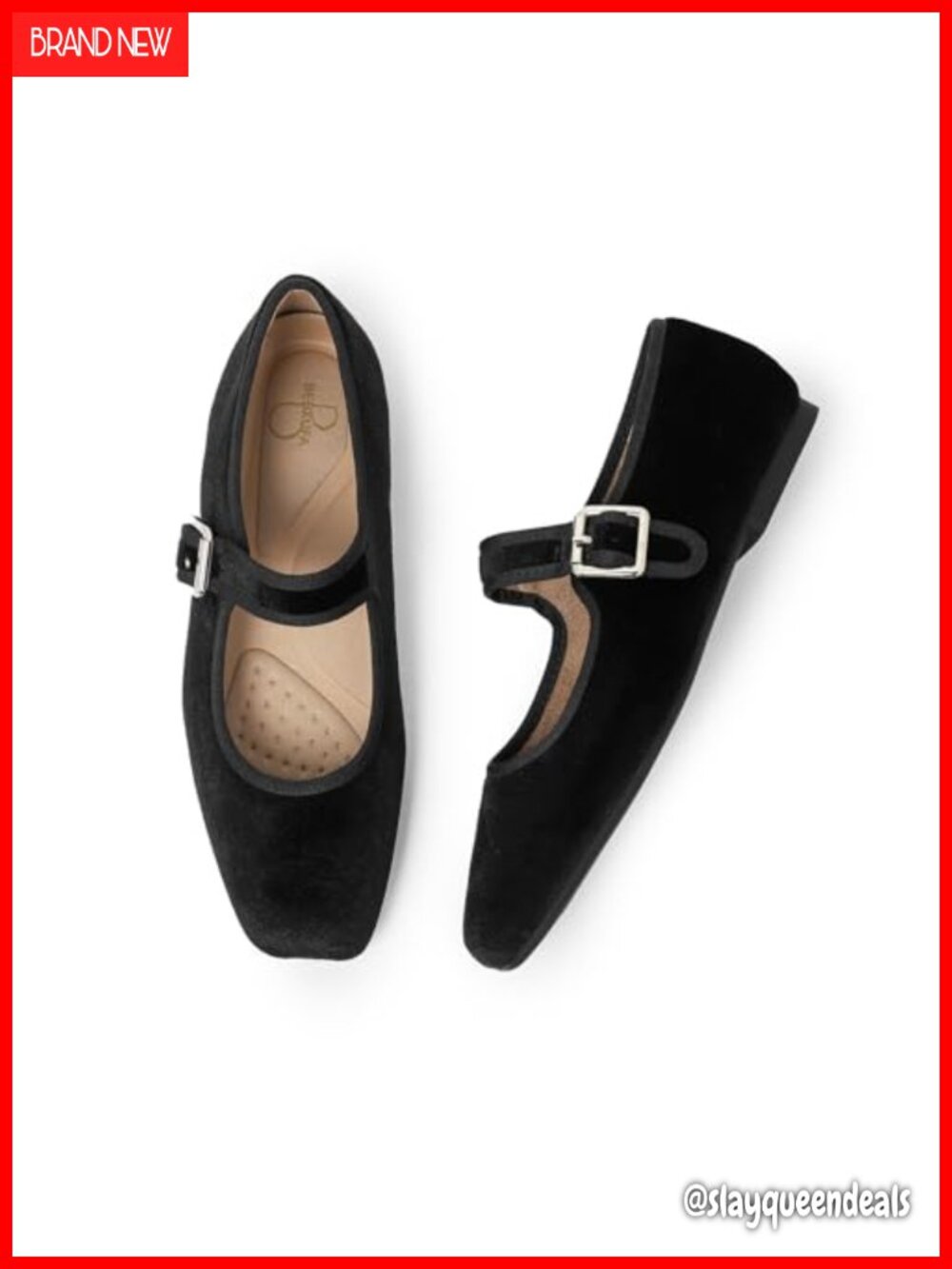 Women's Square Toe Ballet Flats Faux Leather Satin Mary Jane Comfort Work Shoes
